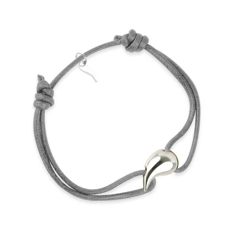 Bracelet goutte argent homme