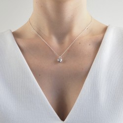 Collier argent cœur femme