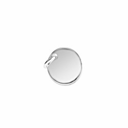 Silver medal pendant personalized man 15 mm