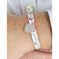 Liberty bracelet heart silver personalized woman