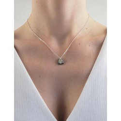 Black agate mother-of-pearl necklace agate woman