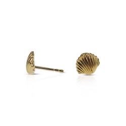Vermeil seashell earrings